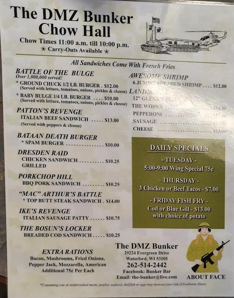 Bunker Menu image 3